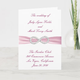 Roze Diamant Oneindig Huwelijksprogramma Kaart