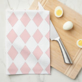 Roze Diamant Ontwerp Theedoek (Quarter Fold)