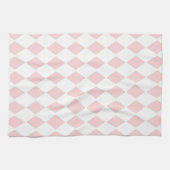 Roze Diamant Ontwerp Theedoek (Horizontaal)