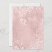 Roze Diamant Quinceañera Kaart (Achterkant)