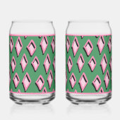 Roze Diamant Sodawater Glas (Achterkant)