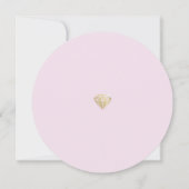 Roze Diamant Trouwkaart 'Save the Date' Save The Date (Achterkant)