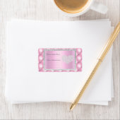  roze diamantADRESETIKETTEN VAN IDODESIGNS Etiket (Insitu)