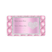 roze diamantADRESETIKETTEN VAN IDODESIGNS Etiket (Voorkant)