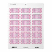  roze diamantADRESETIKETTEN VAN IDODESIGNS Etiket (Full Sheet)