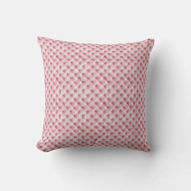 Roze Diamanten Coquette Vintage Kussen (Voorkant)