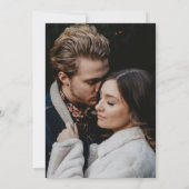 Roze Diamanten Custom Foto Wedding Save The Date (Achterkant)