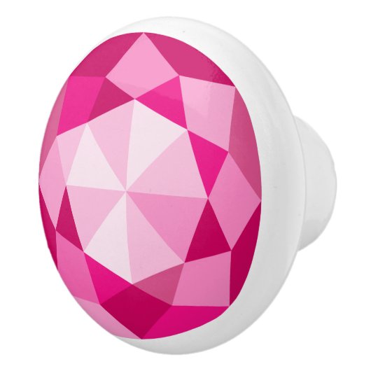 Roze diamanten edelsteen trekknoppen voor kinderka keramische knop (Rechts)