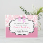 Roze diamanten en parelhoenders kaart (Staand voorkant)