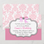 Roze diamanten en parelhoenders kaart (Voorkant / Achterkant)