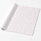Roze diamanten hartvorm naadloos patroon cadeaupapier (Uitgerold)