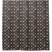 Roze diamanten mid-century moderne douchegordijn (Voorkant)