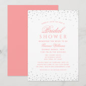 Roze diamanten Modern Luxury Vrijgezellenfeest Kaart (Voorkant / Achterkant)