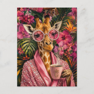 Roze Diamanten & Ochtendglamour Briefkaart