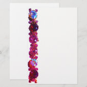 Roze diamanten, roze edelstenen sieraden briefpapier (Voorkant / Achterkant)