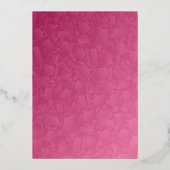 Roze Diamanten Sweet 16 Folie Uitnodiging (Achterkant)