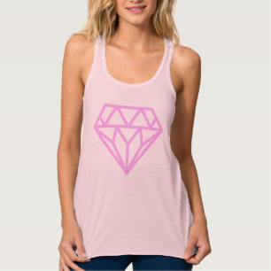 roze diamanten tanktop