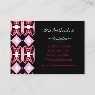 roze diamanten visitekaartje