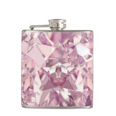 Roze diamantfles heupfles (Voorkant)