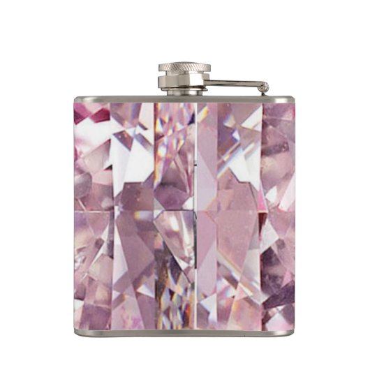 Roze diamantfles heupfles (Achterkant)