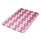 Roze diamantpatroon badmat (Gekanteld)