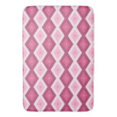 Roze diamantpatroon badmat (Voorkant Verticaal)