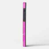 Roze diamantpatroon en monogram Case-Mate iPhone case (Achterkant / Links)