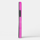 Roze diamantpatroon en monogram Case-Mate iPhone case (Achterkant / Rechts)