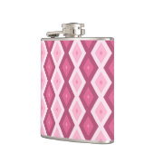 Roze diamantpatroon heupfles (Links)