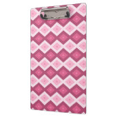 Roze diamantpatroon klembord (Links)