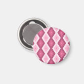 Roze diamantpatroon magneet (Voorkant / Achterkant)