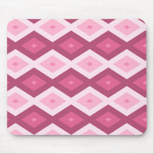Roze diamantpatroon muismat