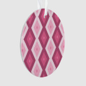 Roze diamantpatroon ornament (voorkant)