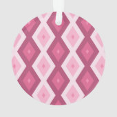 Roze diamantpatroon ornament (achterkant)