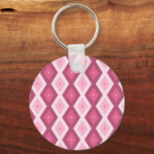 Roze diamantpatroon sleutelhanger (Voorkant)