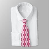 Roze diamantpatroon stropdas (Gebonden)