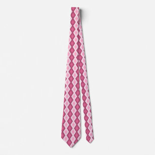 Roze diamantpatroon stropdas