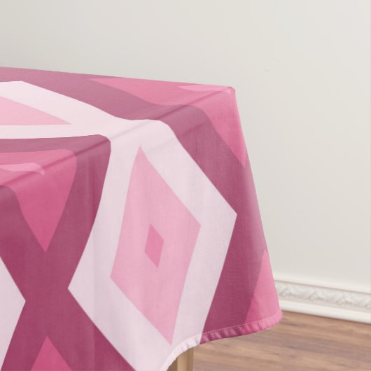 Roze diamantpatroon tafelkleed (Voorbeeld)