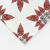 Roze Diamond Fleece Deken (Hoek)