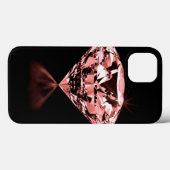 Roze Diamond Hoesje-Mate iPhone Case (Achterkant (horizontaal))
