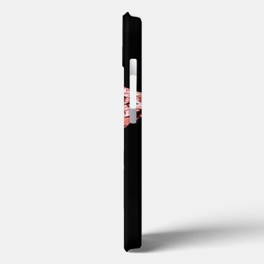 Roze Diamond Hoesje-Mate iPhone Case (Achterkant / Links)