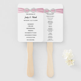 Roze Diamond Infinity Trouwprogramma Fans Handwaaier