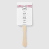 Roze Diamond Infinity Trouwprogramma Fans Handwaaier (Achterkant)