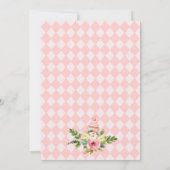 Roze Diamond is niet te laat Vrijgezellenfeest Kaart (Achterkant)