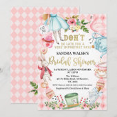 Roze Diamond is niet te laat Vrijgezellenfeest Kaart (Voorkant / Achterkant)