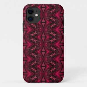 Roze Diamond ogen fractal art Custom iPhone case