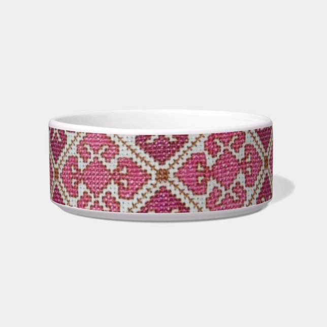 Roze Diamond Pet Bowl Voerbakje (Voorkant)