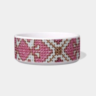 Roze Diamond Pet Bowl Voerbakje