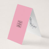 Roze Diamond Sparkle Glitter Visitekaartje (Achterkant)