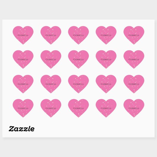 Roze Diamond Sparkle Jewel Hart Sticker (Vel)
